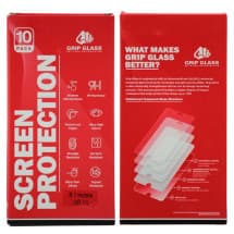 GRIP Tempered Glass Screen Protector for Apple iPhone XR & 11 (10 Pack)