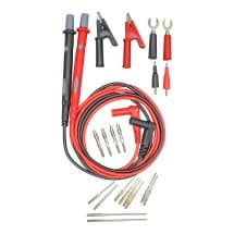 Silicone Multimeter Gold-Plated Test Leads Kit (25 Pieces)