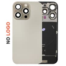 Complete Back Glass Assembly for Apple iPhone 16 Pro (Natural Titanium) [Premium]