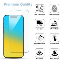 MYBAT Tempered Glass Screen Protector for Apple iPhone 16 Pro (25 Pack)