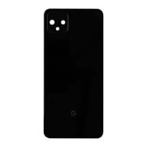 Back Glass & Camera Lens for Google Pixel 4 XL (Just Black) [Premium]
