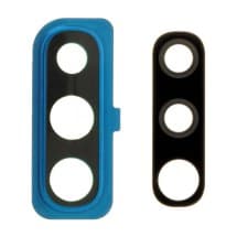 Glass Camera Lens & Bezel Bracket for Samsung Galaxy A50 (Blue)