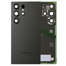 Back Glass & Camera Lenses for Samsung Galaxy S24 Ultra (Titanium Black) [OEM Service Pack]