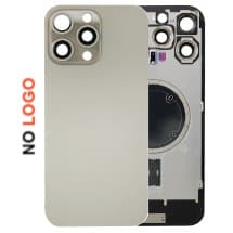 Back Glass, Magnets, & Camera Lenses for Apple iPhone 16 Pro Max (Natural Titanium) [Aftermarket]