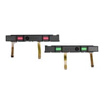 Rail, Flex, & Cosmetic Button Assembly Set for Nintendo Joy-Con (Pink & Green) [Premium]
