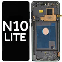 OLED & Frame Assembly for Samsung Galaxy Note 10 Lite (Aura Black) [Aftermarket]