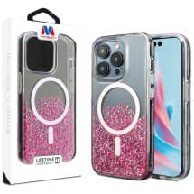 MYBAT Dazzle Case for Apple iPhone 15 Pro (Pixie Pink)
