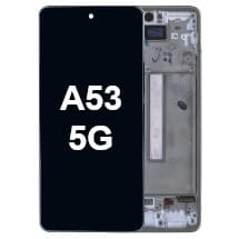 OLED & Frame Assembly for Samsung Galaxy A53 5G (Awesome White) [Aftermarket]