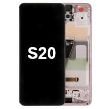 OLED & Frame Assembly for Samsung Galaxy S20 (Cloud Pink) [OEM Service Pack]