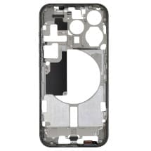 Mid Frame & Cosmetic Buttons for Apple iPhone 15 Pro (US, Natural Titanium) [Premium]