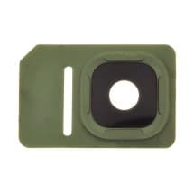Glass Camera Lens & Bezel Bracket for Samsung Galaxy S7 Active (Green)