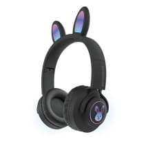HyperGear Light-Up Bunny Wireless Headphones (Black)