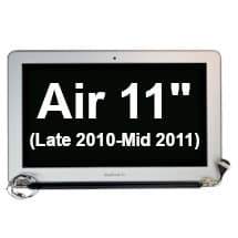 LCD Assembly for Apple MacBook Air 11" (Late 2010-Mid 2011) (Silver) [OEM Pull]