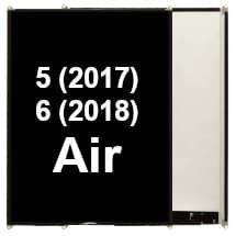 LCD for Apple iPad 5 (2017), 6 (2018), & Air [Premium]