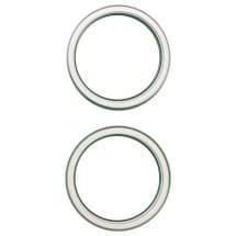 Camera Bezel Ring Set for Apple iPhone 16 & 16 Plus (White)