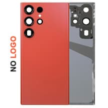 Back Glass & Camera Lenses for Samsung Galaxy S23 Ultra (Red) [Aftermarket]