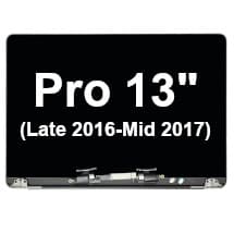 LCD Assembly for Apple MacBook Pro 13" (Late 2016-Mid 2017) (Space Gray, No Logo) [Premium]