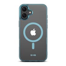 SYB Clear Case for Apple iPhone 16 (Blue)