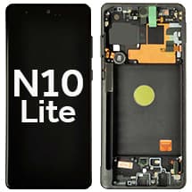 OLED & Frame Assembly for Samsung Galaxy Note 10 Lite (Aura Black) [Premium]
