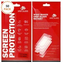 GRIP Tempered Glass Screen Protector for Apple iPhone 13 Mini (50 Pack)