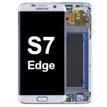 OLED & Frame Assembly for Samsung Galaxy S7 Edge (International, Pearl White) [OEM Service Pack]