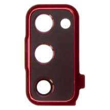 Glass Camera Lens & Bezel Bracket for Samsung Galaxy S20 FE (Cloud Red)