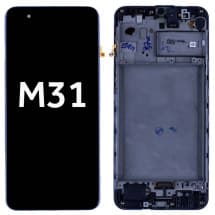 OLED & Frame Assembly for Samsung Galaxy M31 [OEM Service Pack]