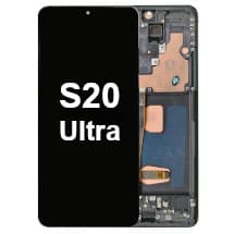 OLED & Frame Assembly for Samsung Galaxy S20 Ultra (Cosmic Black) [Premium]