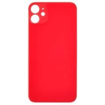 Big Hole Back Glass for Apple iPhone 11 (Red) [Aftermarket]