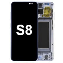 OLED & Frame Assembly for Samsung Galaxy S8 (Arctic Silver) [OEM Service Pack]