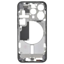 Mid Frame & Cosmetic Buttons for Apple iPhone 15 Pro (US, Blue Titanium) [Premium]