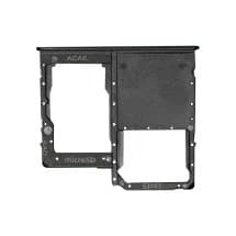 SIM & microSD Card Tray for Samsung Galaxy A41 (Single, Prism Crush Black)
