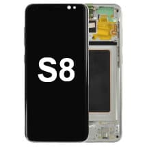 OLED & Frame Assembly for Samsung Galaxy S8 (Arctic Silver) [Aftermarket]