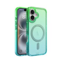 CLICK Clear Ombre Case for Apple iPhone 16 Plus (Green Blue)