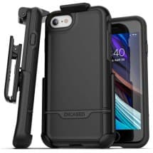 Encased Rebel Case for Apple iPhone 7, 8 & SE (2020 & 2022) (Black)