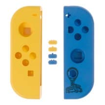 Shell Housing & Rail Buttons Set for Nintendo Joy-Con (Left & Right, Yellow & Blue) [Premium]