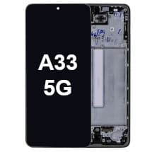 OLED & Frame Assembly for Samsung Galaxy A33 5G (Black) [Aftermarket]