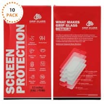 GRIP Tempered Glass Screen Protector for Apple iPhone XS Max & 11 Pro Max (10 Pack)