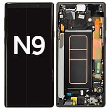 OLED & Frame Assembly for Samsung Galaxy Note 9 (Midnight Black) [OEM Service Pack]