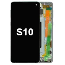 OLED & Frame Assembly for Samsung Galaxy S10 (Prism Blue) [OEM Service Pack]