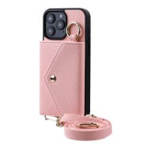 MYBAT Posh Crossbody Case for Apple iPhone 16 Pro Max (Pink)