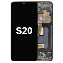 OLED & Frame Assembly for Samsung Galaxy S20 (Black) [Premium]