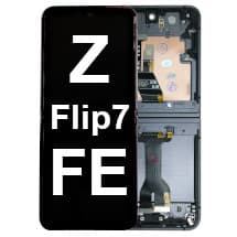 Inner OLED & Frame Assembly for Samsung Galaxy Z Flip7 FE (Black) [Premium]