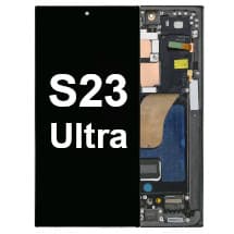 OLED & Frame Assembly for Samsung Galaxy S23 Ultra (Graphite & Red) [Aftermarket]