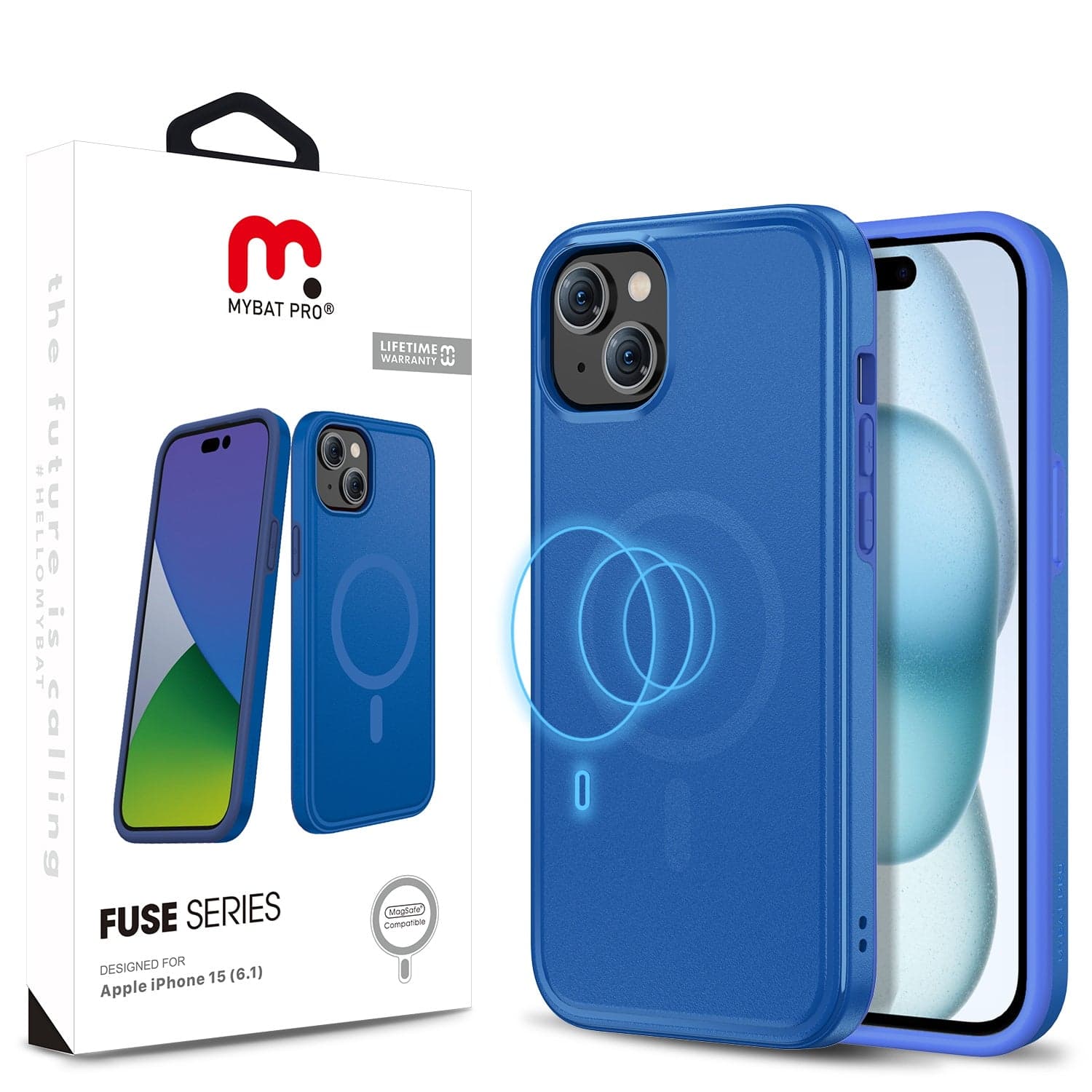 MYBAT Pro Fuse Case for Apple iPhone 15 (Blue)