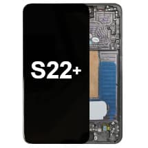 OLED & Frame Assembly for Samsung Galaxy S22+ (Phantom Black) [Full-Size Aftermarket]