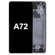 OLED & Frame Assembly for Samsung Galaxy A72 (Awesome Violet) [OEM Service Pack]
