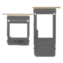SIM & microSD Card Tray Set for  Samsung Galaxy A5 (2017) & A7 (2017) (Single, Gold Sand)