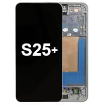 OLED & Frame Assembly for Samsung Galaxy S25+ (Silver Shadow) [Full-Size Aftermarket]