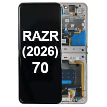 Inner OLED & Frame Assembly for Motorola RAZR (2026) & 70 (Violet Ice) [Genuine OEM]